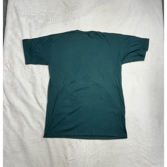 Vtg Cityscape Toronto Canada Green Single Stitch Fall Graphic T-Shirt Size Large - Picture 8 of 8